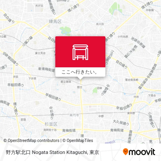 野方駅北口 Nogata Station Kitaguchi地図