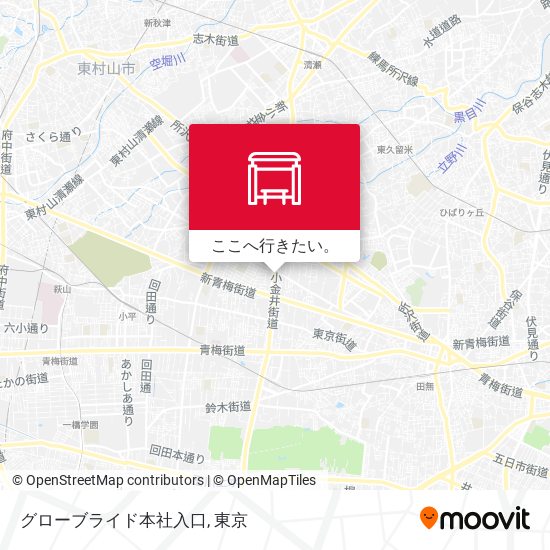 グローブライド本社入口地図