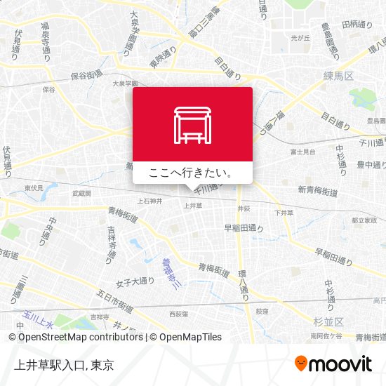 上井草駅入口地図