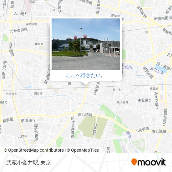 武蔵小金井駅地図