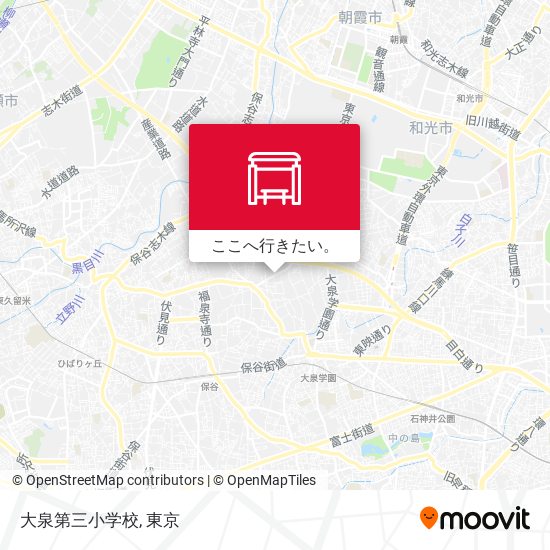 大泉第三小学校地図