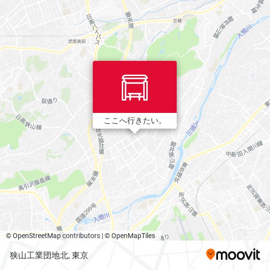 狭山工業団地北地図