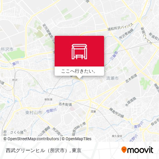 西武グリーンヒル（所沢市）地図