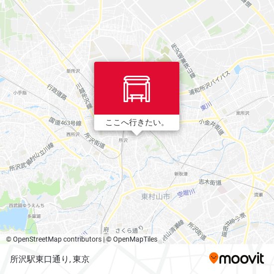 所沢駅東口通り地図