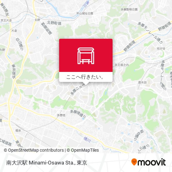 南大沢駅 Minami-Osawa Sta.地図