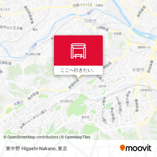 東中野 Higashi-Nakano地図