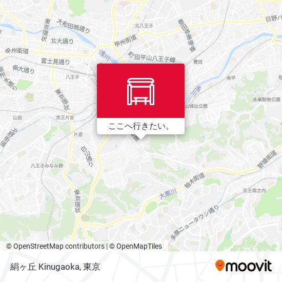 絹ヶ丘 Kinugaoka地図