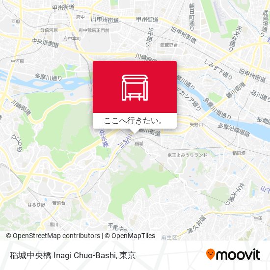 稲城中央橋 Inagi Chuo-Bashi地図