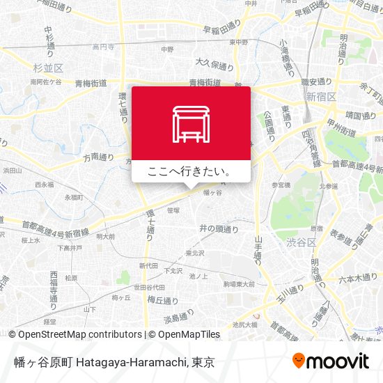 幡ヶ谷原町 Hatagaya-Haramachi地図