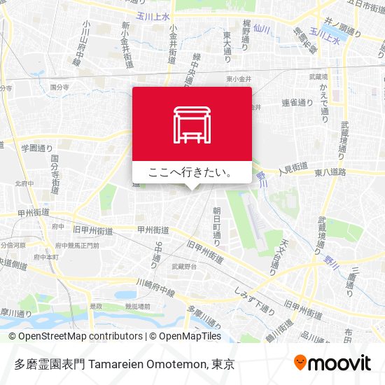 多磨霊園表門 Tamareien Omotemon地図