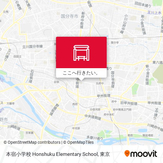 本宿小学校 Honshuku Elementary School地図