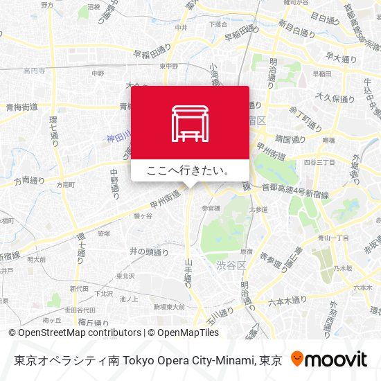 東京オペラシティ南 Tokyo Opera City-Minami地図