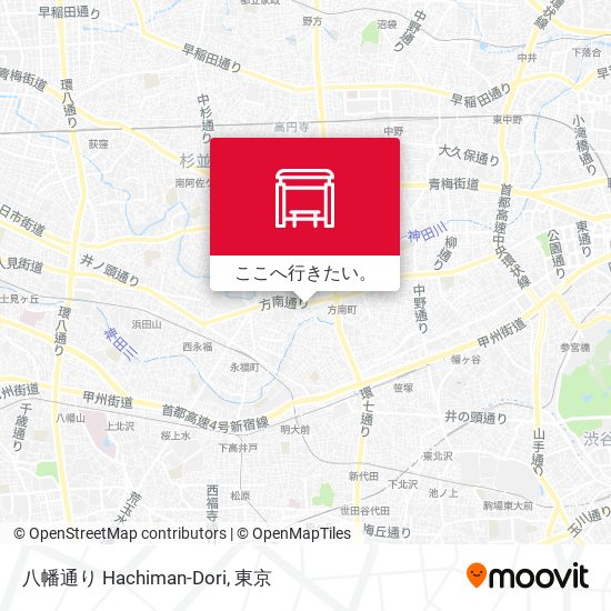 八幡通り Hachiman-Dori地図