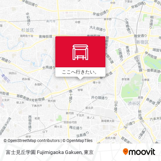 富士見丘学園 Fujimigaoka Gakuen地図