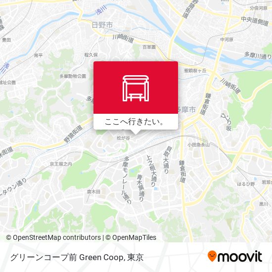 グリーンコープ前 Green Coop地図