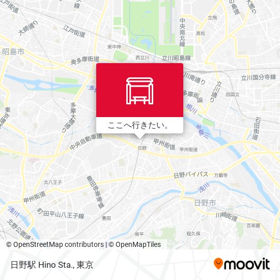 日野駅 Hino Sta.地図