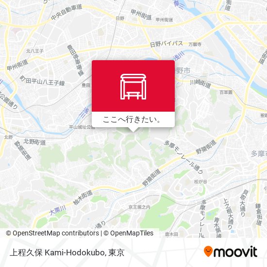 上程久保 Kami-Hodokubo地図