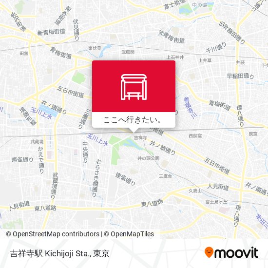 吉祥寺駅 Kichijoji Sta.地図