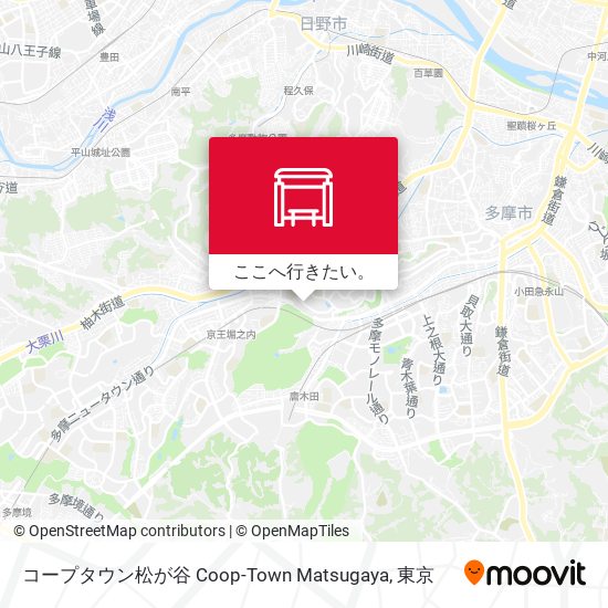 コープタウン松が谷 Coop-Town Matsugaya地図