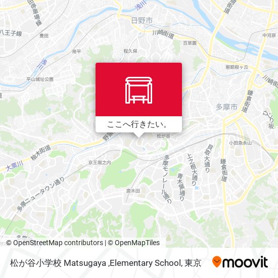 松が谷小学校 Matsugaya ,Elementary School地図
