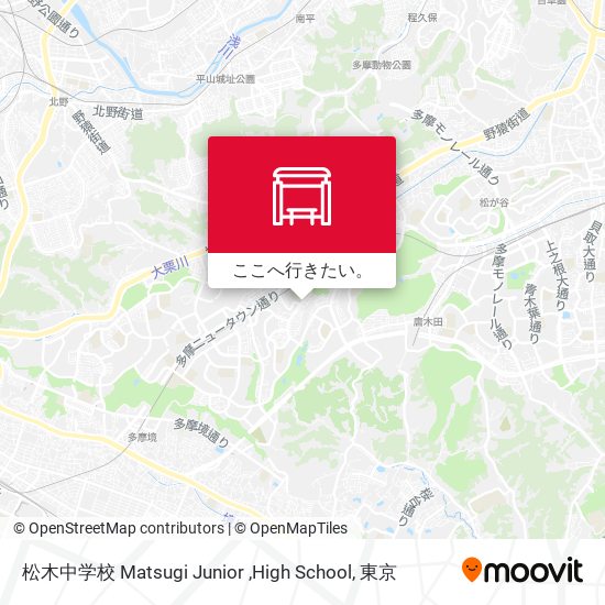 松木中学校 Matsugi Junior ,High School地図