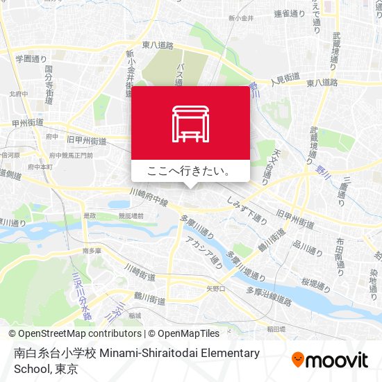 南白糸台小学校 Minami-Shiraitodai Elementary School地図