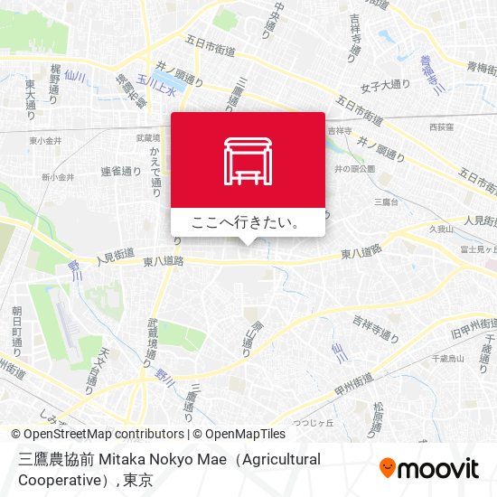 三鷹農協前 Mitaka Nokyo Mae（Agricultural Cooperative）地図
