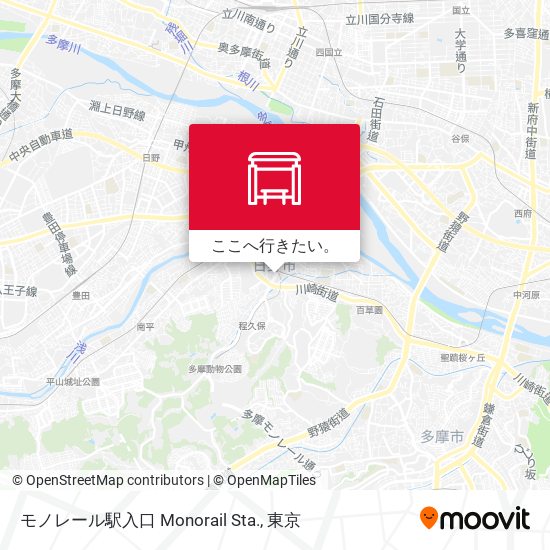 モノレール駅入口 Monorail Sta.地図