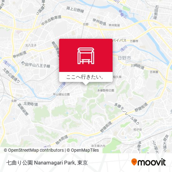 七曲り公園 Nanamagari Park地図