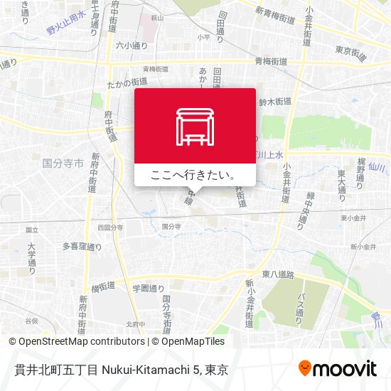 貫井北町五丁目 Nukui-Kitamachi 5地図