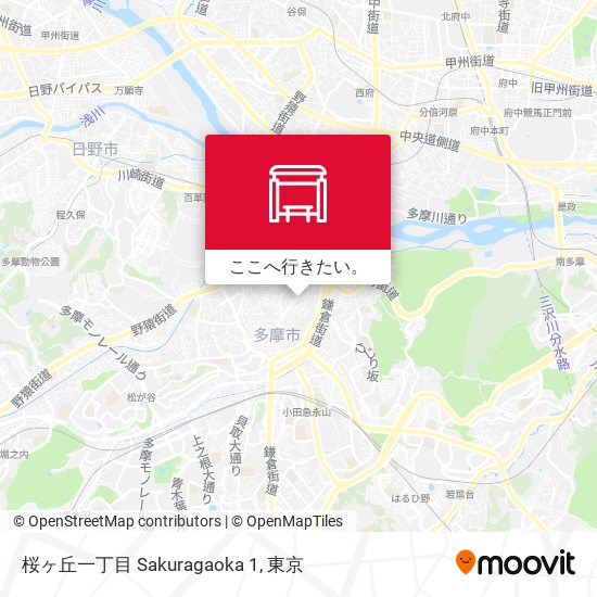 桜ヶ丘一丁目 Sakuragaoka 1地図