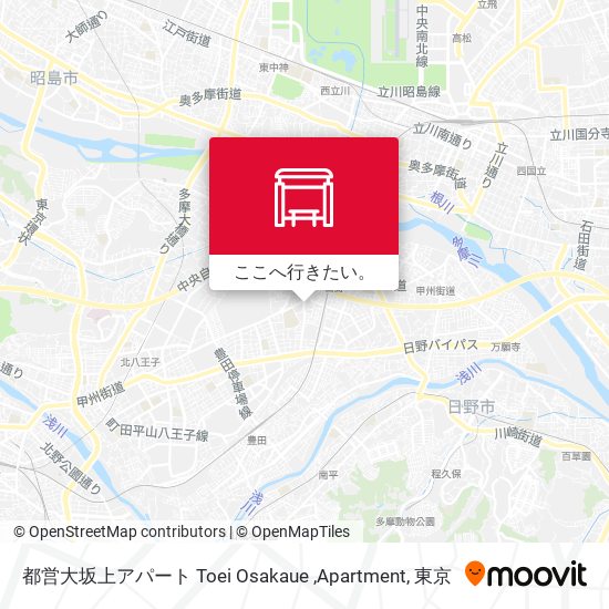 都営大坂上アパート Toei Osakaue ,Apartment地図