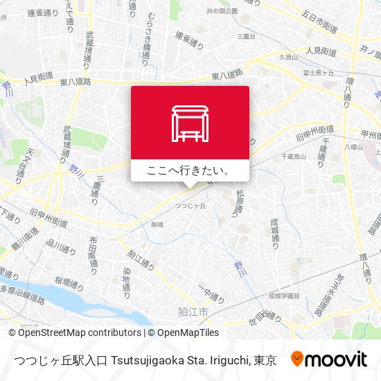 つつじヶ丘駅入口 Tsutsujigaoka Sta. Iriguchi地図