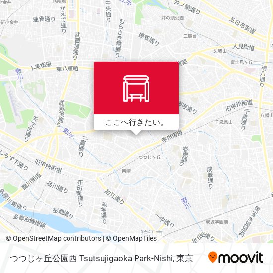 つつじヶ丘公園西 Tsutsujigaoka Park-Nishi地図