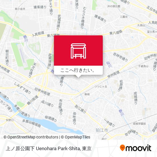 上ノ原公園下 Uenohara Park-Shita地図