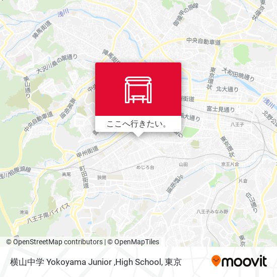 横山中学 Yokoyama Junior ,High School地図