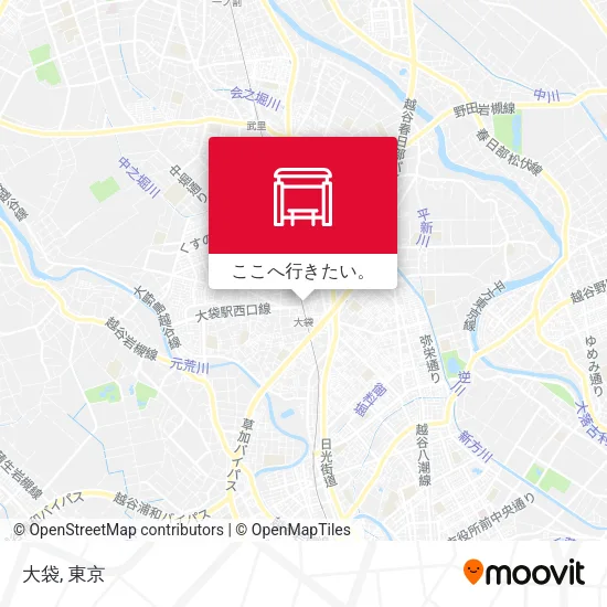 大袋地図
