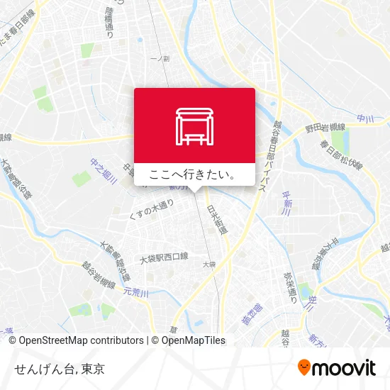 せんげん台地図