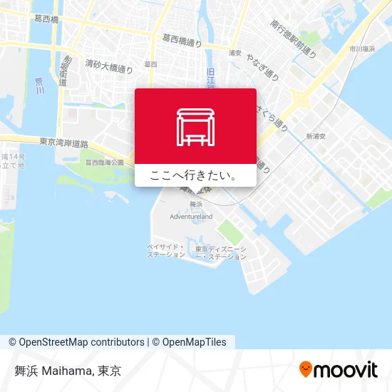 舞浜 Maihama地図