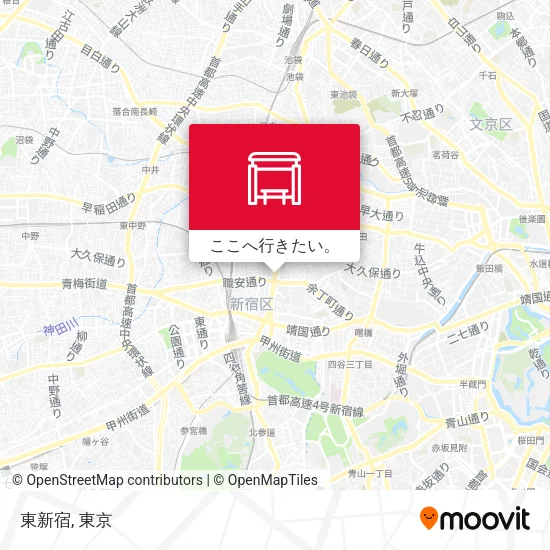 東新宿地図