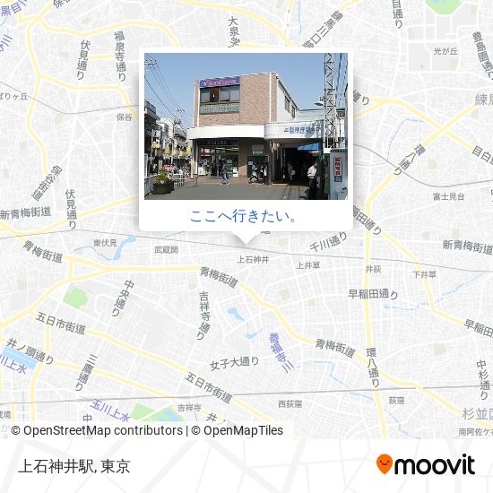 上石神井駅地図