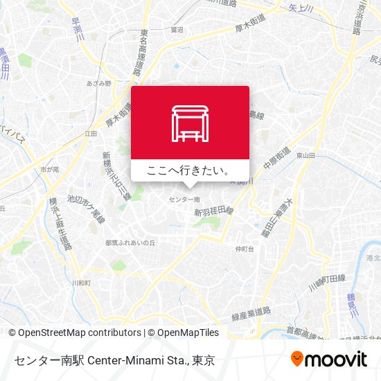 センター南駅 Center-Minami Sta.地図