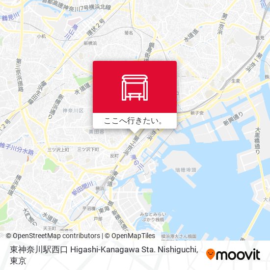 東神奈川駅西口 Higashi-Kanagawa Sta. Nishiguchi地図