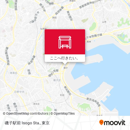 磯子駅前 Isogo Sta.地図