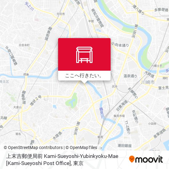 上末吉郵便局前 Kami-Sueyoshi-Yubinkyoku-Mae [Kami-Sueyoshi Post Office]地図