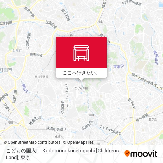 こどもの国入口 Kodomonokuni-Iriguchi [Children's Land]地図