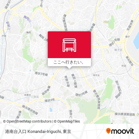 港南台入口 Konandai-Iriguchi地図