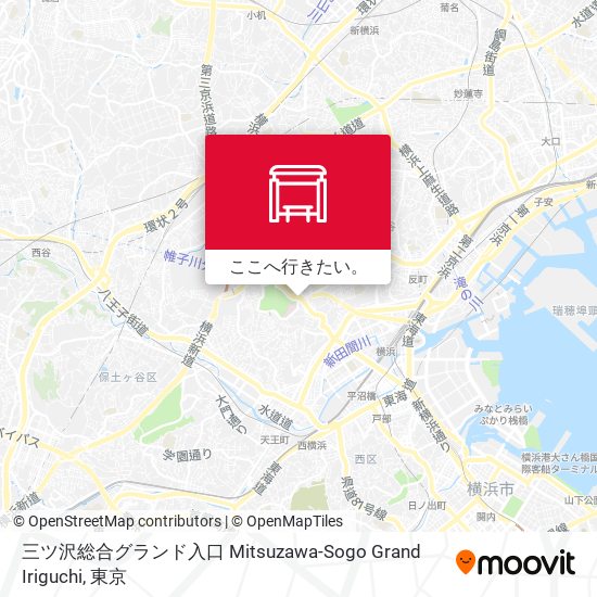 三ツ沢総合グランド入口 Mitsuzawa-Sogo Grand Iriguchi地図