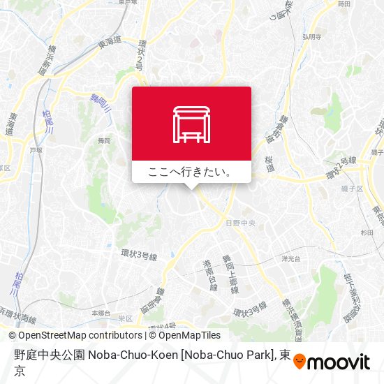 野庭中央公園 Noba-Chuo-Koen [Noba-Chuo Park]地図