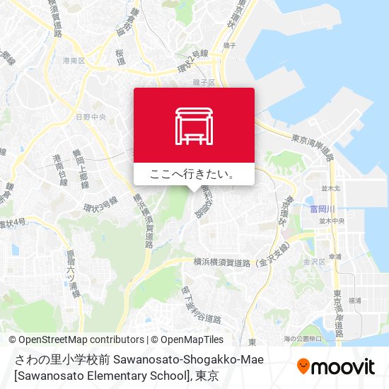 さわの里小学校前 Sawanosato-Shogakko-Mae [Sawanosato Elementary School]地図